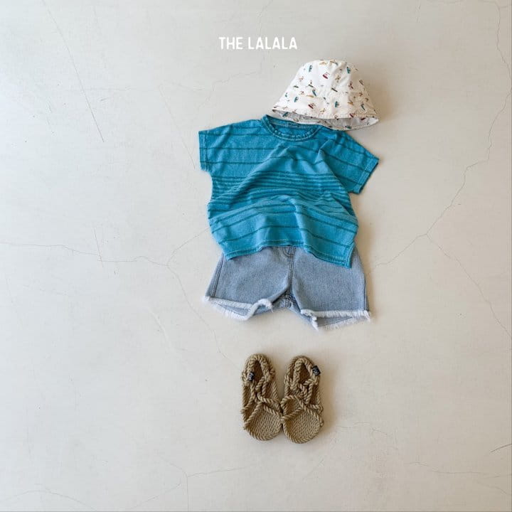 THE LALALA - Korean Children Fashion - #Kfashion4kids - Vivid Multi Stripes Tee - 8