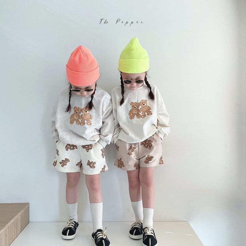 THE PEPPER - Korean Children Fashion - #Kfashion4kids - Bear Top Bottom Set - 12
