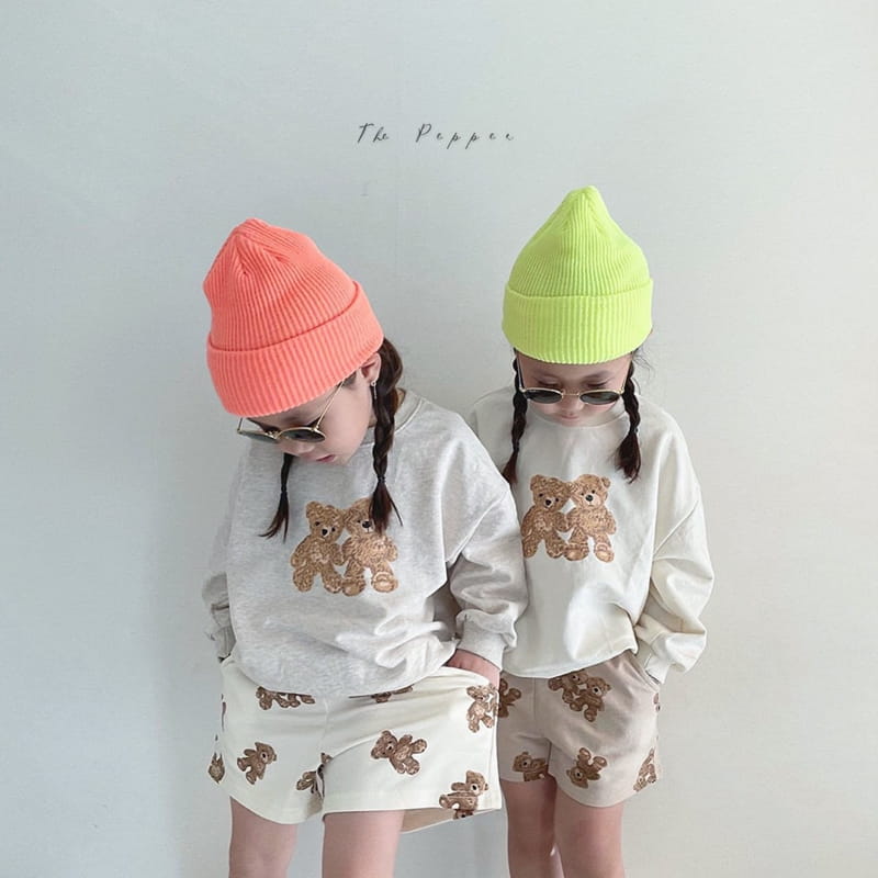 THE PEPPER - Korean Children Fashion - #Kfashion4kids - Bear Top Bottom Set - 2
