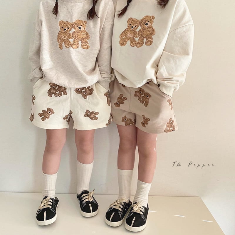 THE PEPPER - Korean Children Fashion - #Kfashion4kids - Bear Top Bottom Set - 6