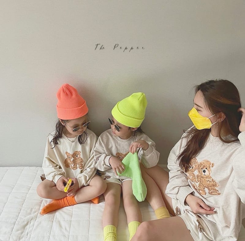 THE PEPPER - Korean Children Fashion - #Kfashion4kids - Bear Top Bottom Set - 9