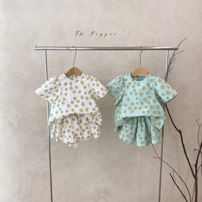 THE PEPPER - Korean Children Fashion - #Kfashion4kids - Daisy Top Bottom Set