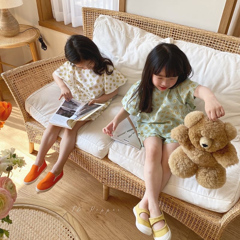 THE PEPPER - Korean Children Fashion - #Kfashion4kids - Daisy Top Bottom Set - 10