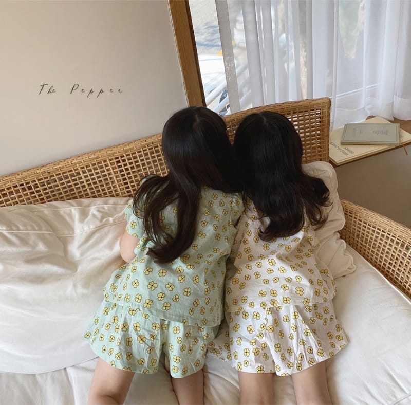 THE PEPPER - Korean Children Fashion - #Kfashion4kids - Daisy Top Bottom Set - 9