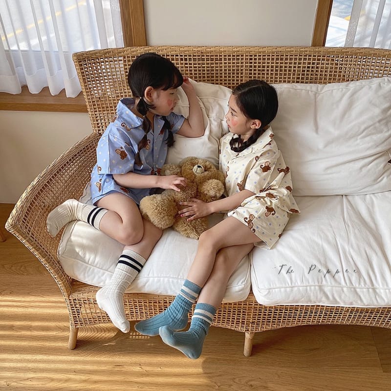 THE PEPPER - Korean Children Fashion - #Kfashion4kids - Monkey Top Bottom Set - 5