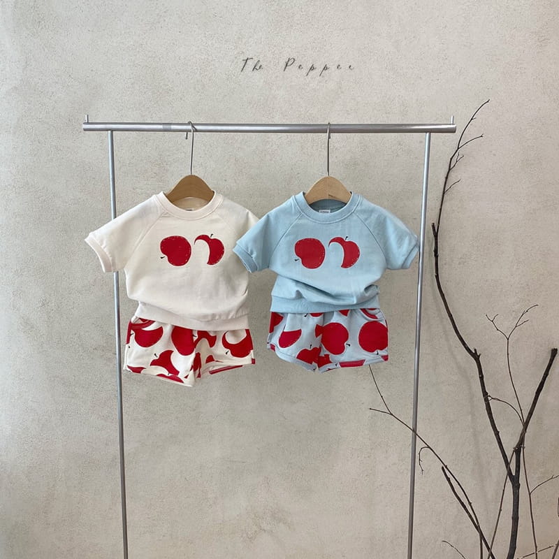 THE PEPPER - Korean Children Fashion - #Kfashion4kids - Apple Top Bottom Set - 11
