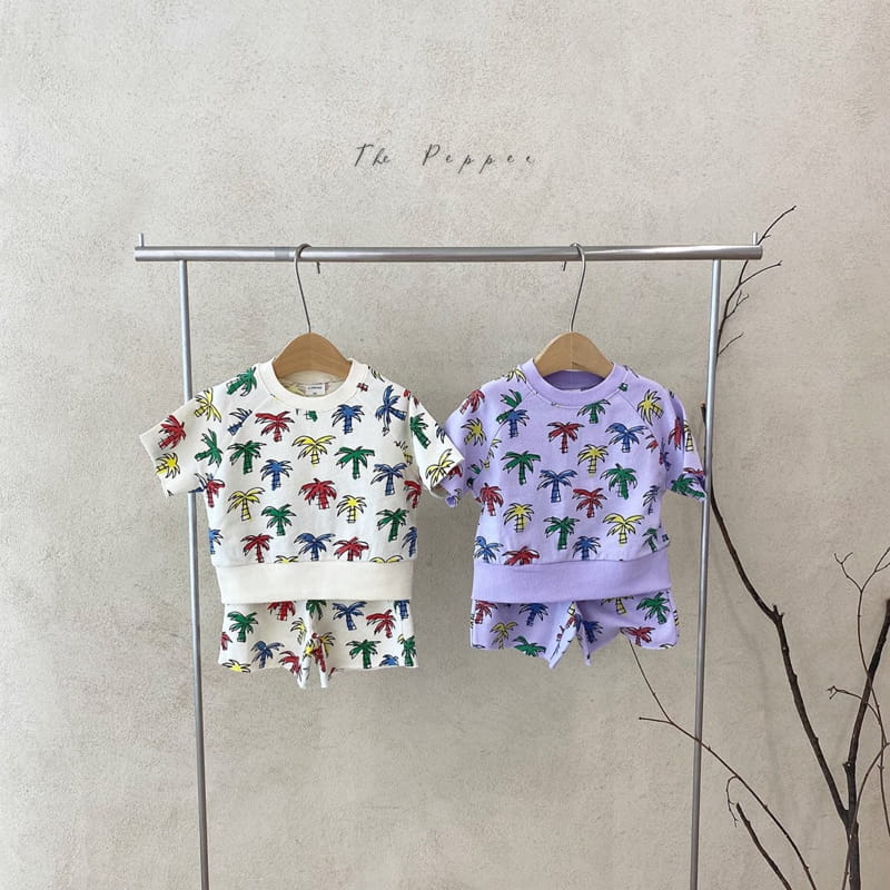 THE PEPPER - Korean Children Fashion - #Kfashion4kids - Palm Top Bottom Set - 10
