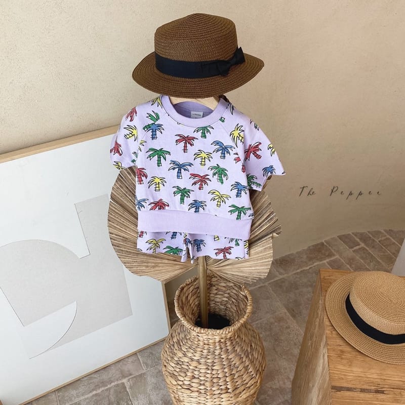 THE PEPPER - Korean Children Fashion - #Kfashion4kids - Palm Top Bottom Set - 7