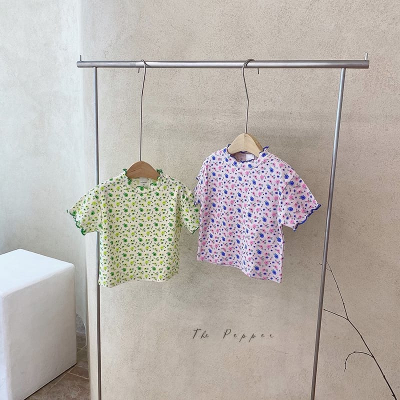 THE PEPPER - Korean Children Fashion - #Kfashion4kids - Flower Tee - 12