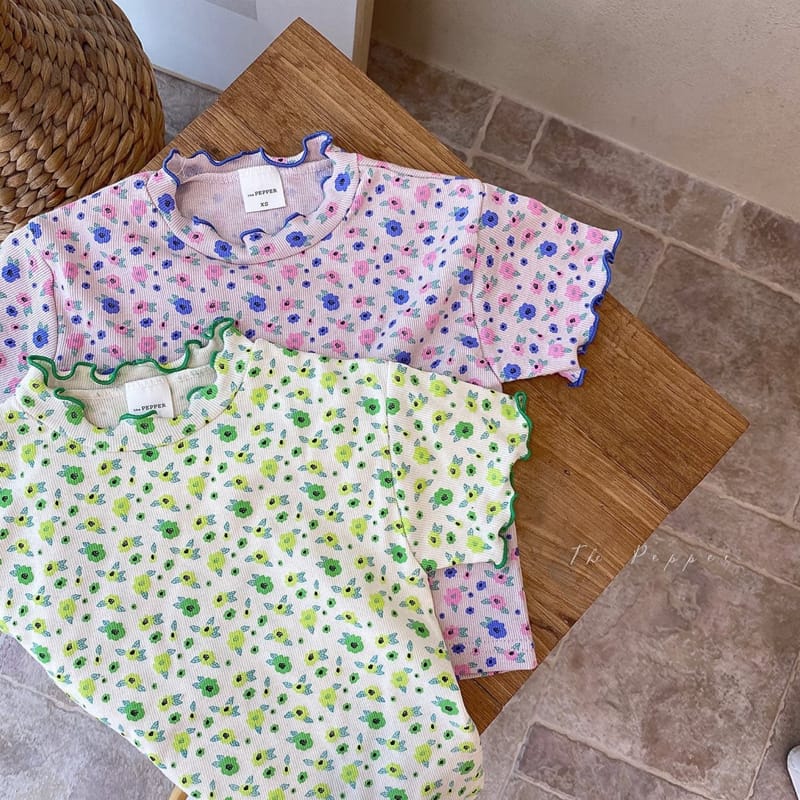 THE PEPPER - Korean Children Fashion - #Kfashion4kids - Flower Tee - 2