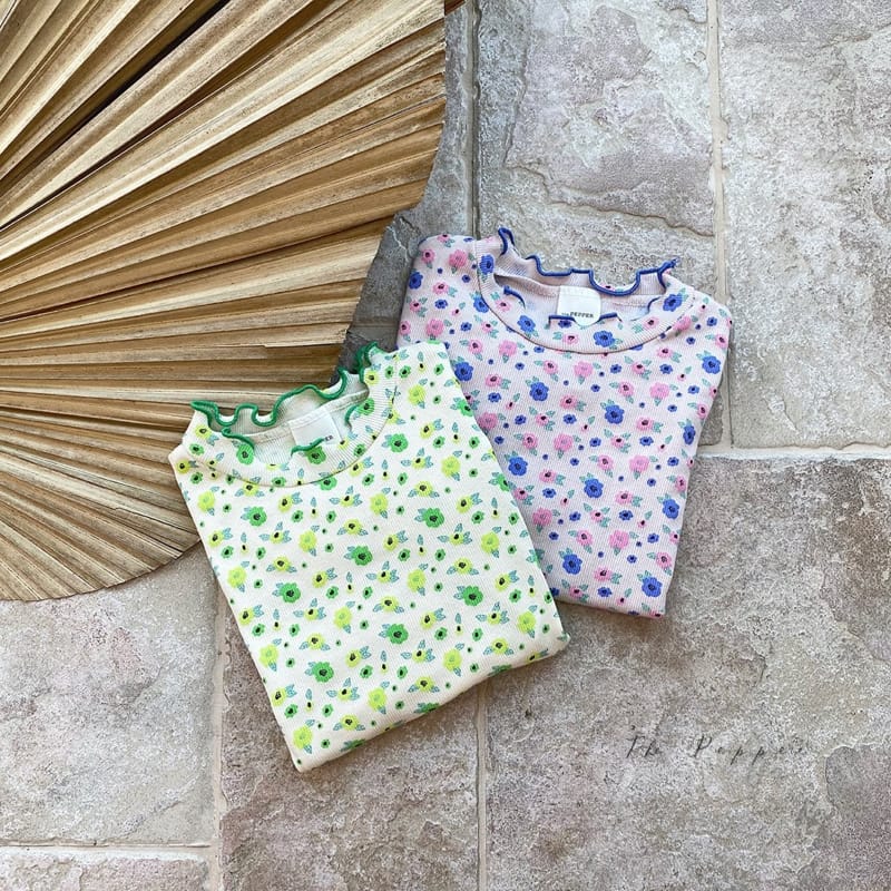 THE PEPPER - Korean Children Fashion - #Kfashion4kids - Flower Tee - 3