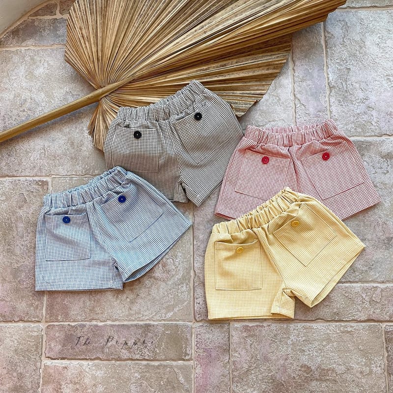 THE PEPPER - Korean Children Fashion - #Kfashion4kids - Check Shorts - 12