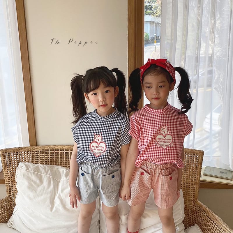 THE PEPPER - Korean Children Fashion - #Kfashion4kids - Check Shorts - 7