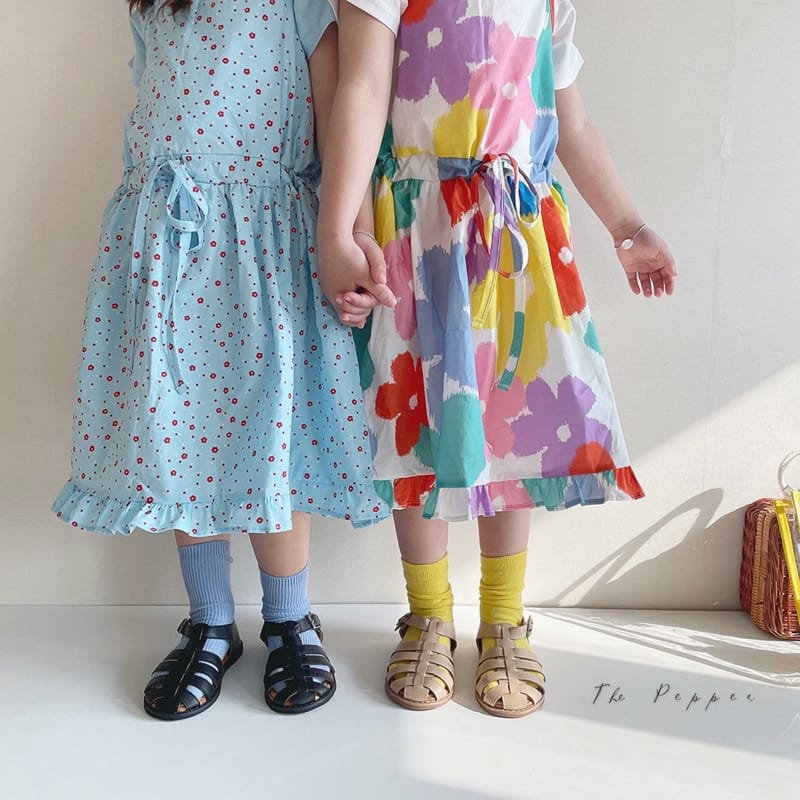 THE PEPPER - Korean Children Fashion - #Kfashion4kids - Green One-piece - 4