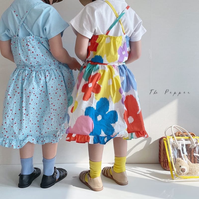 THE PEPPER - Korean Children Fashion - #Kfashion4kids - Green One-piece - 5