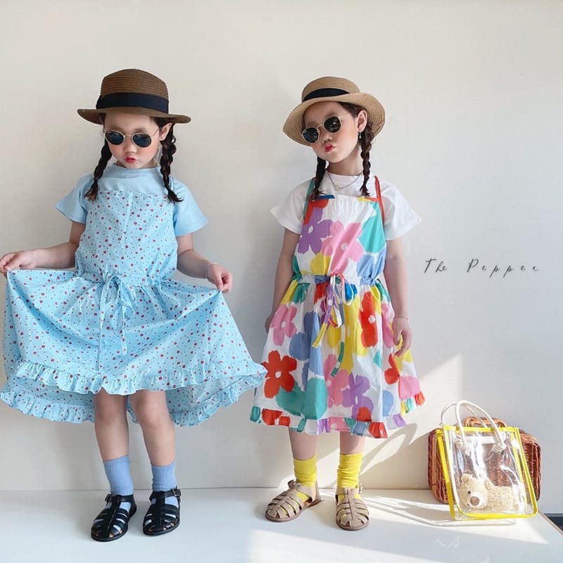 THE PEPPER - Korean Children Fashion - #Kfashion4kids - Green One-piece - 6