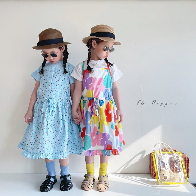 THE PEPPER - Korean Children Fashion - #Kfashion4kids - Green One-piece - 9
