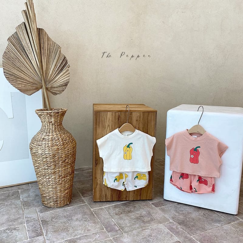 THE PEPPER - Korean Children Fashion - #Kfashion4kids - Paprika Top Bottom Set - 3