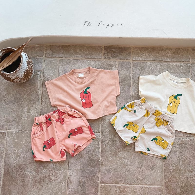 THE PEPPER - Korean Children Fashion - #Kfashion4kids - Paprika Top Bottom Set - 4