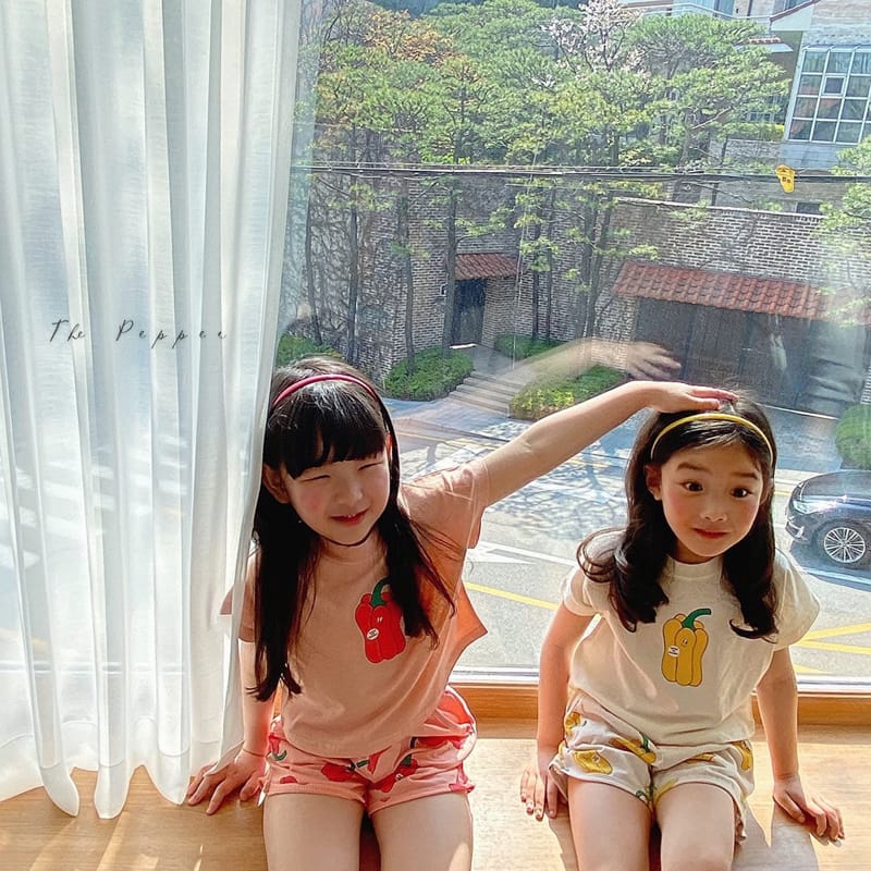 THE PEPPER - Korean Children Fashion - #Kfashion4kids - Paprika Top Bottom Set - 6