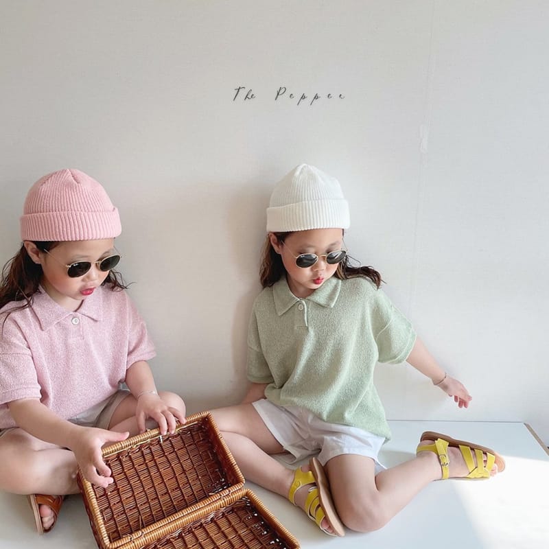 THE PEPPER - Korean Children Fashion - #Kfashion4kids - Knit Collar Tee - 5