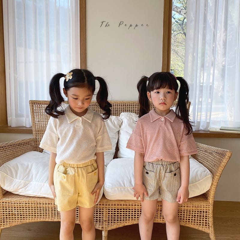 THE PEPPER - Korean Children Fashion - #Kfashion4kids - Knit Collar Tee - 6