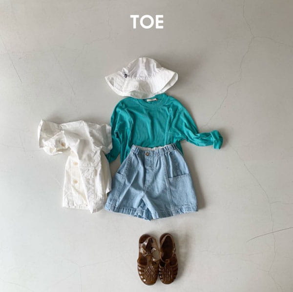 TOE - Korean Children Fashion - #Kfashion4kids - Party Denim Shorts - 3