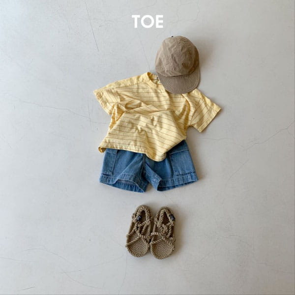 TOE - Korean Children Fashion - #Kfashion4kids - Bran Stripes Pigment Tee - 4
