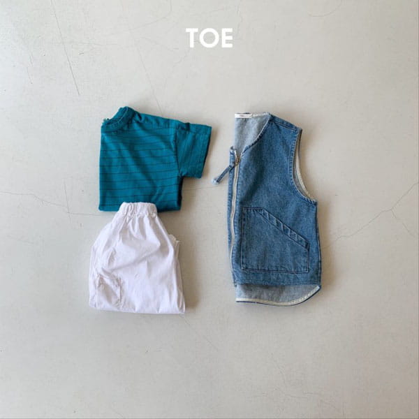 TOE - Korean Children Fashion - #Kfashion4kids - Bran Stripes Pigment Tee - 7
