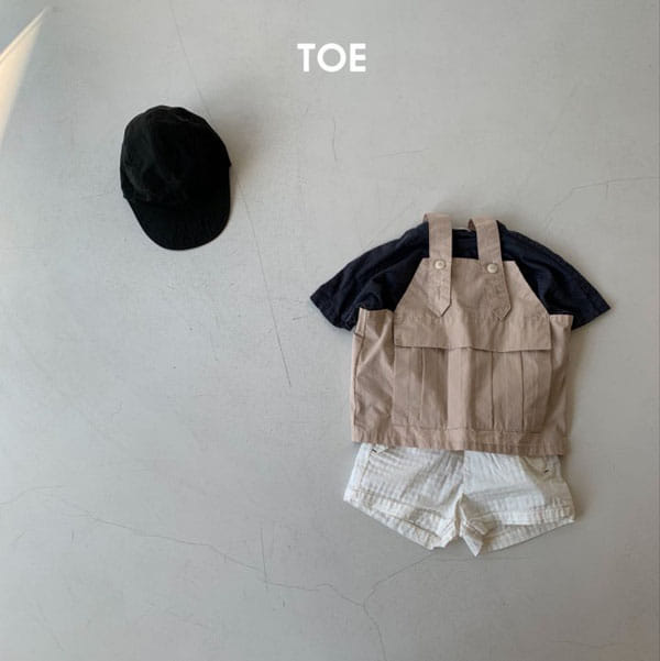 TOE - Korean Children Fashion - #Kfashion4kids - Dungarees Hardtack Vest - 8