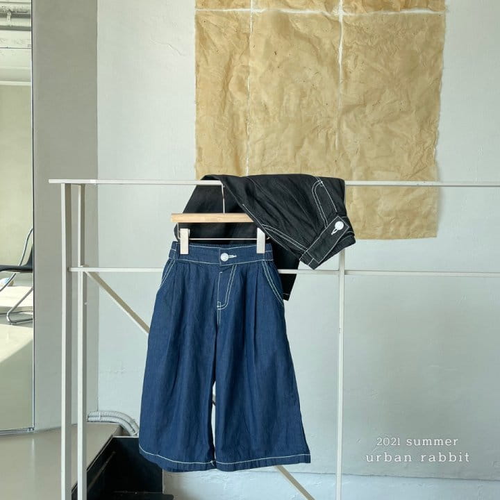 URBAN RABBIT - Korean Children Fashion - #Kfashion4kids - Loose Wide Denim Pants - 2