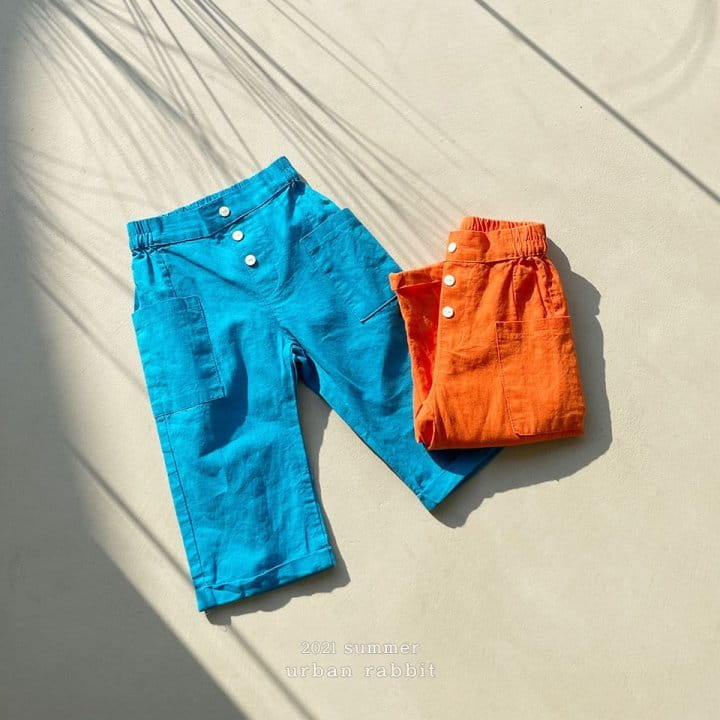 URBAN RABBIT - Korean Children Fashion - #Kfashion4kids - Button Linen Pants - 2