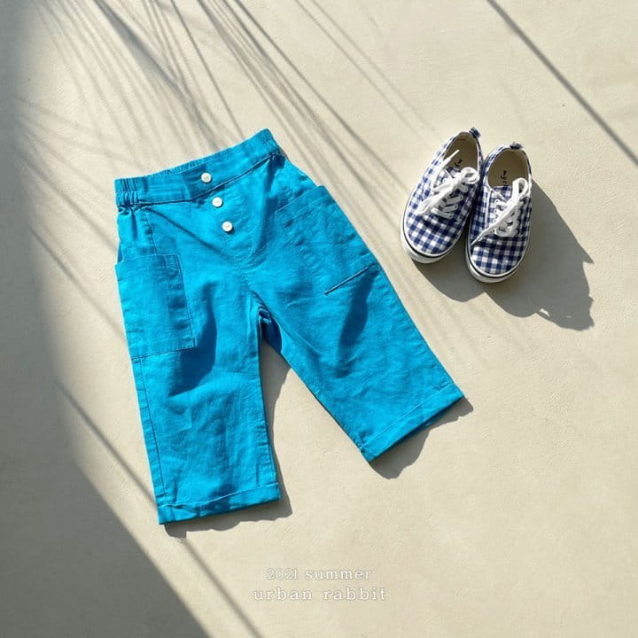 URBAN RABBIT - Korean Children Fashion - #Kfashion4kids - Button Linen Pants - 3