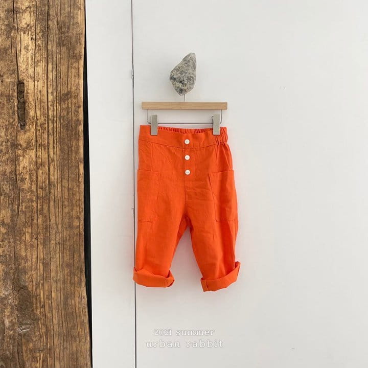 URBAN RABBIT - Korean Children Fashion - #Kfashion4kids - Button Linen Pants - 4