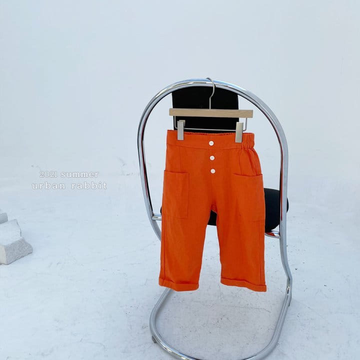 URBAN RABBIT - Korean Children Fashion - #Kfashion4kids - Button Linen Pants - 6