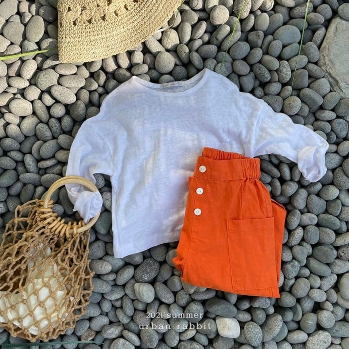 URBAN RABBIT - Korean Children Fashion - #Kfashion4kids - Button Linen Pants - 7
