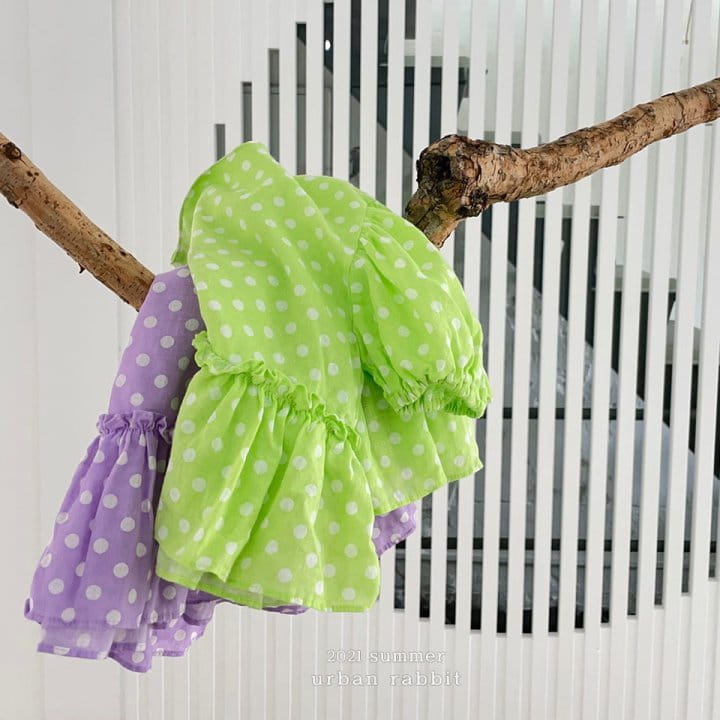 URBAN RABBIT - Korean Children Fashion - #Kfashion4kids - Linen Dots Blouse - 9