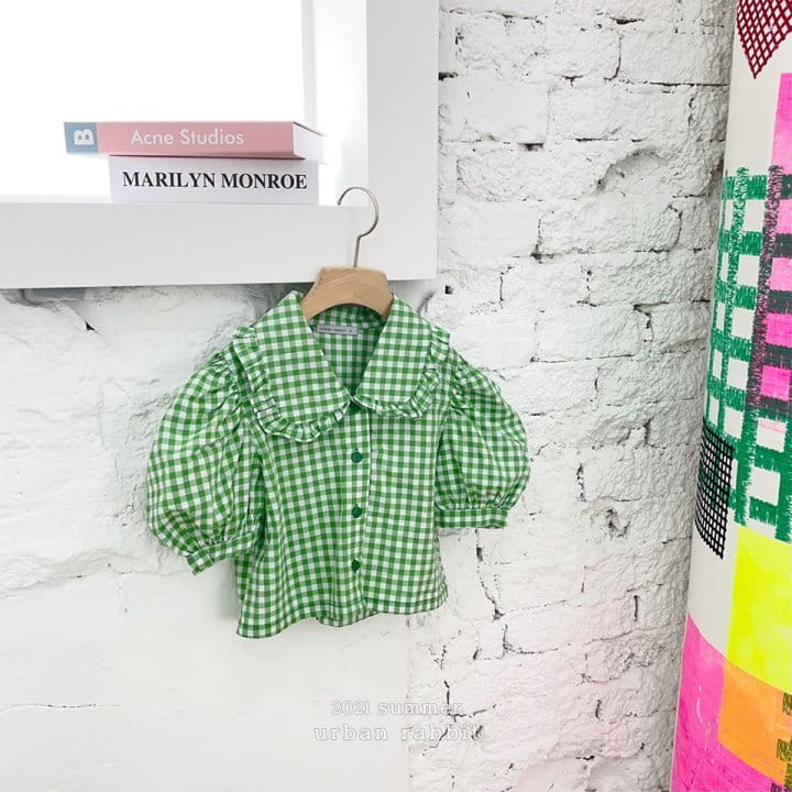 URBAN RABBIT - Korean Children Fashion - #Kfashion4kids - Check Frill Blouse - 2