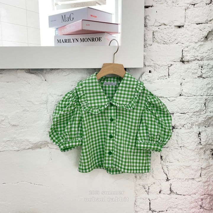 URBAN RABBIT - Korean Children Fashion - #Kfashion4kids - Check Frill Blouse - 3