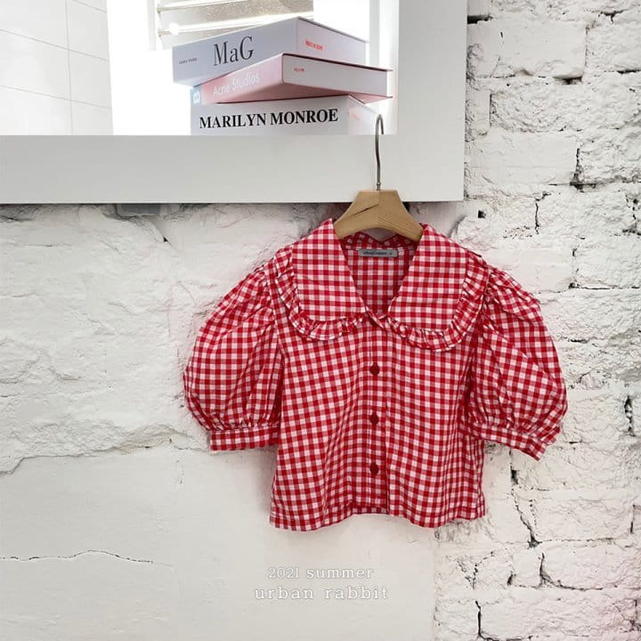 URBAN RABBIT - Korean Children Fashion - #Kfashion4kids - Check Frill Blouse - 5