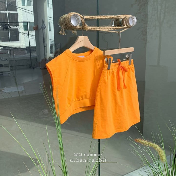 URBAN RABBIT - Korean Children Fashion - #Kfashion4kids - Flush Top Skirt Set - 3