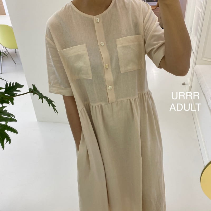 URRR - Korean Children Fashion - #Kfashion4kids - Mom Slow Pocket One-piece