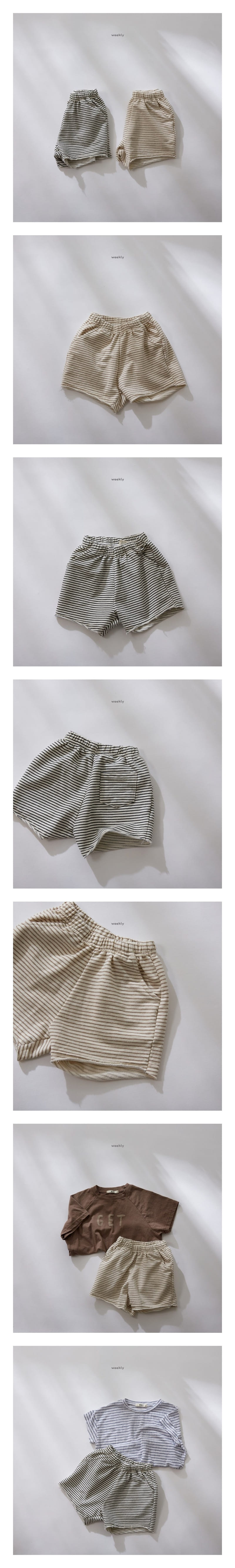 WEEKLY - Korean Children Fashion - #Kfashion4kids - Dunkin Stripes Shorts