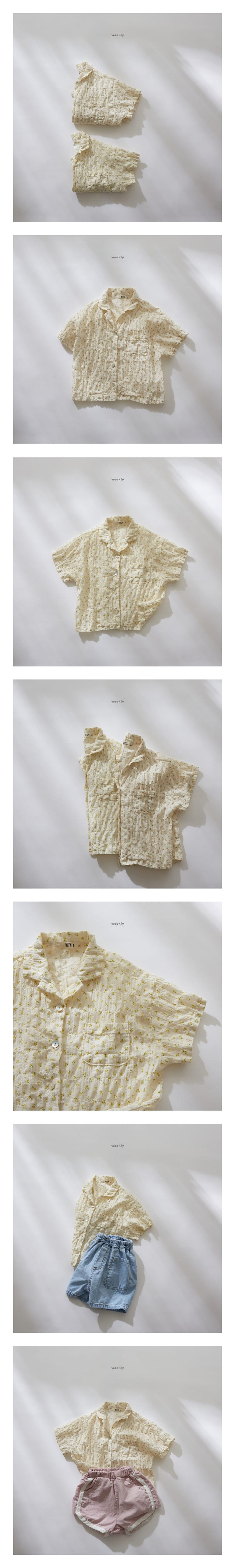 WEEKLY - Korean Children Fashion - #Kfashion4kids - Sunny Flower Shirt