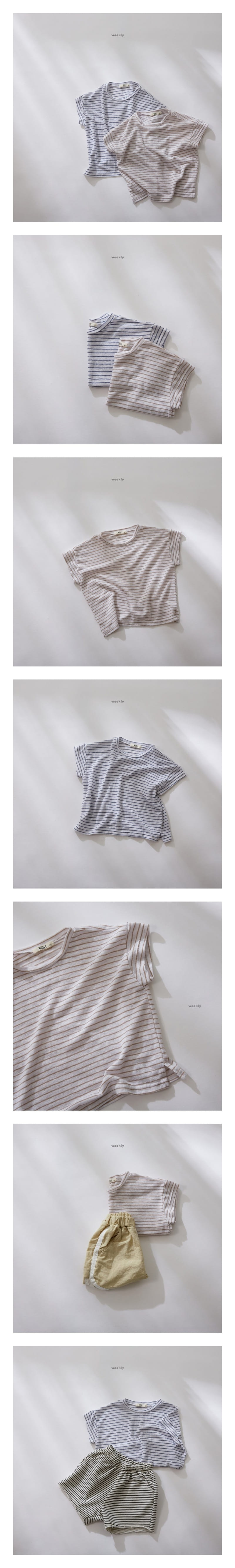 WEEKLY - Korean Children Fashion - #Kfashion4kids - Mari Stripes Tee