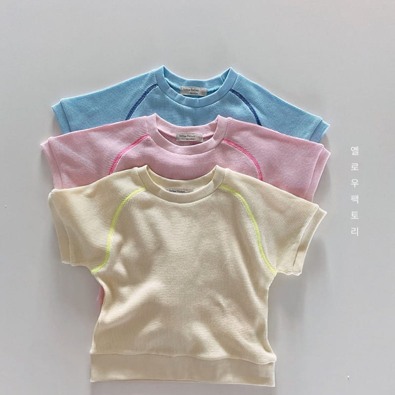 YELLOW FACTORY - Korean Children Fashion - #Kfashion4kids - Waffle Top Bottom Set - 12