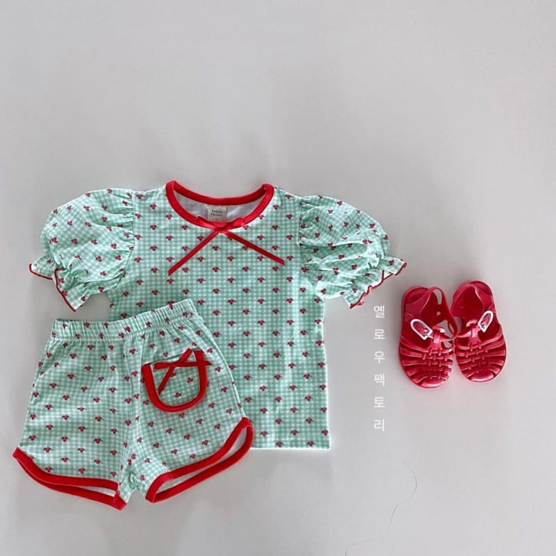 YELLOW FACTORY - Korean Children Fashion - #Kfashion4kids - U Go Girl Top Bottom Set - 6