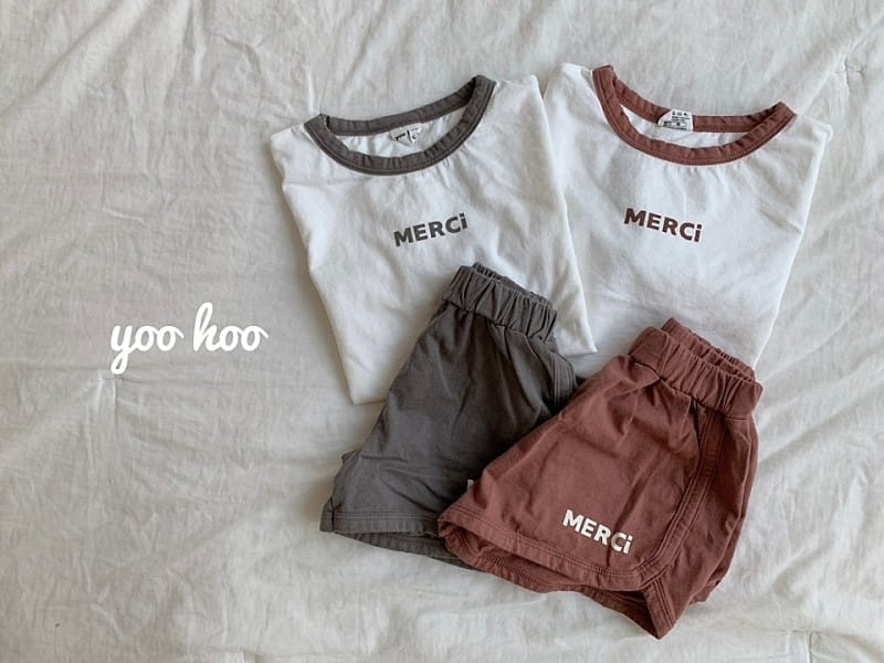 YOO HOO - Korean Children Fashion - #Kfashion4kids - Merci Top Bottom Set