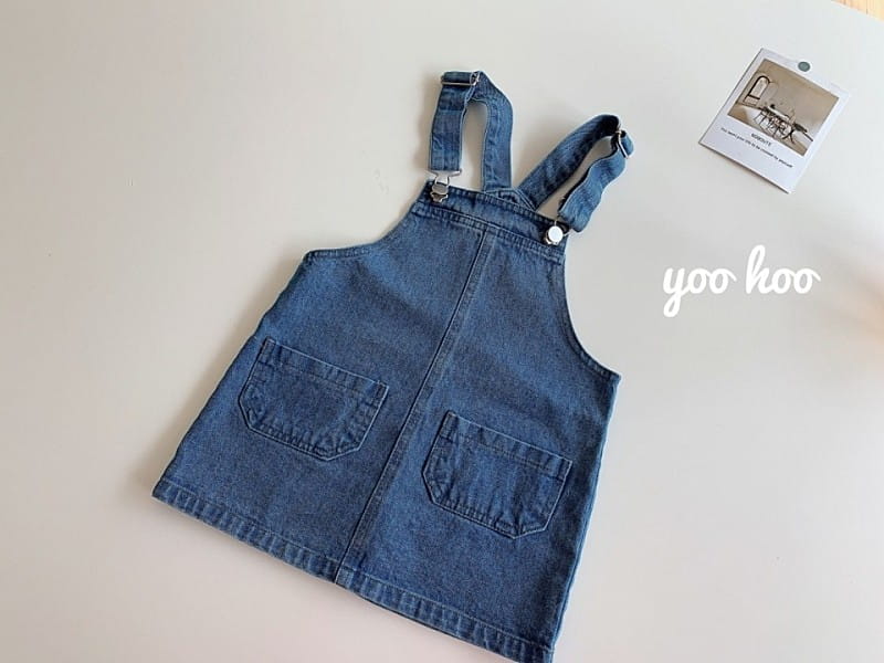 YOO HOO - Korean Children Fashion - #Kfashion4kids - Denim Overall