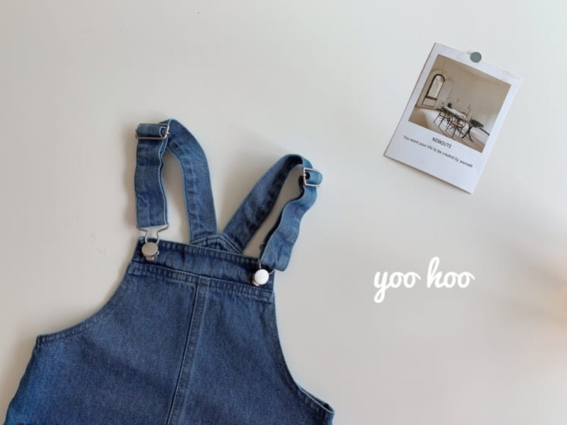 YOO HOO - Korean Children Fashion - #Kfashion4kids - Denim Overall - 3